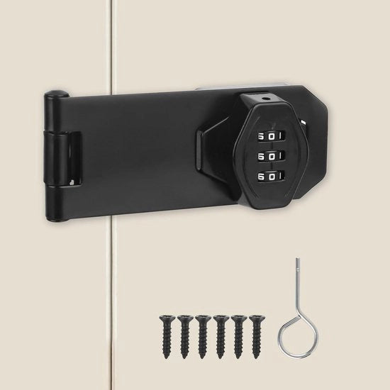 Serratura a cifra per serrature di sicurezza 10 cm serratura a meccanismo di apertura a cifra rotativa per porte piccole armadiari porte di serra porte della doccia esterne garage giardino.