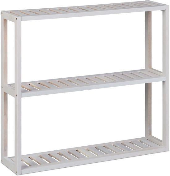 Shelf per Mobili - 54x60x15 cm - 3 Livelli - Piccolo Mobile per Cucina - Bagno - Bianco