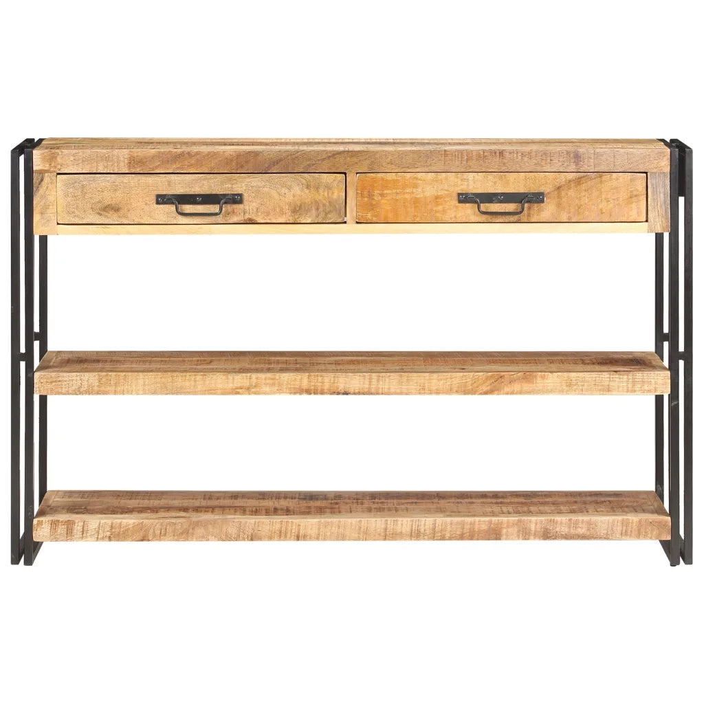 Credenza 120x30x75 cm in Legno Massello di Mango Grezzo 321802
