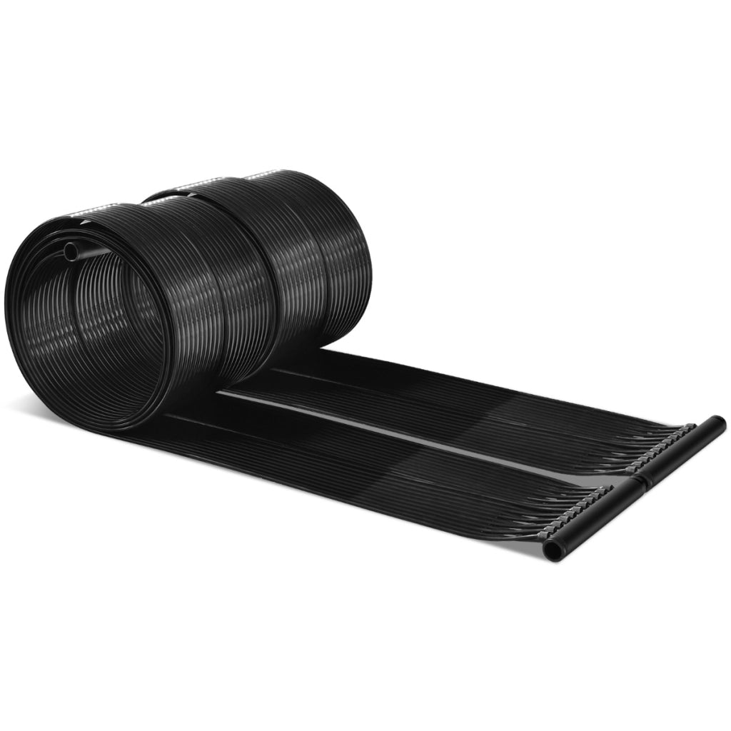 Riscaldatore solare per piscina in PE da 2pcs, Pannelli collettori solari resistenti alle intemperie 5x0,75m-Nuotare