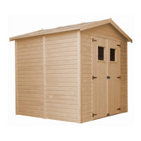 Casa da giardino in legno naturale CON PAVIMENTO IMPREGNATO H228x222x233 cm/4,08 m²- TIMBELA M351+M351G
