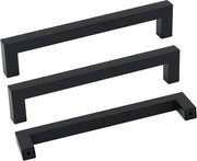 Maniglie per cucina, maniglie di cassetto, nero, maniglie di mobili, acciaio inossidabile, maniglie di carrello, distanza di apertura 160 mm, maniglie per cucina, 15 pezzi