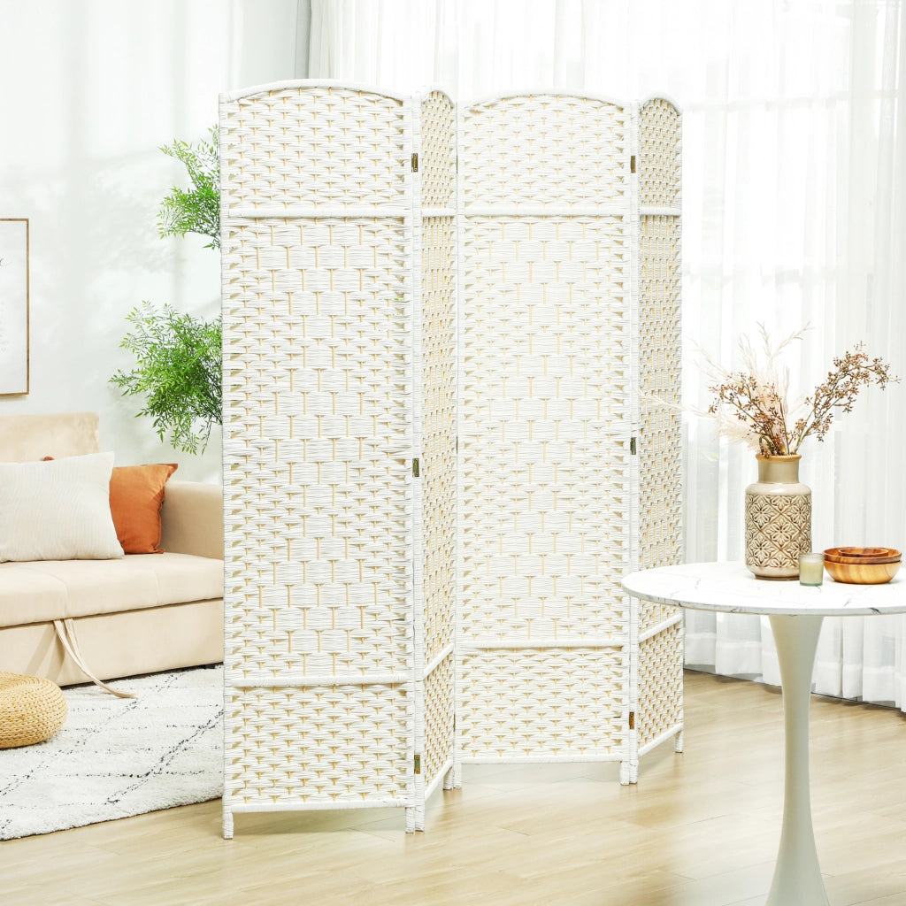 Tavolo pieghevole ¨C zephmum ¨C bianco, legno pino, 4 pannelli
