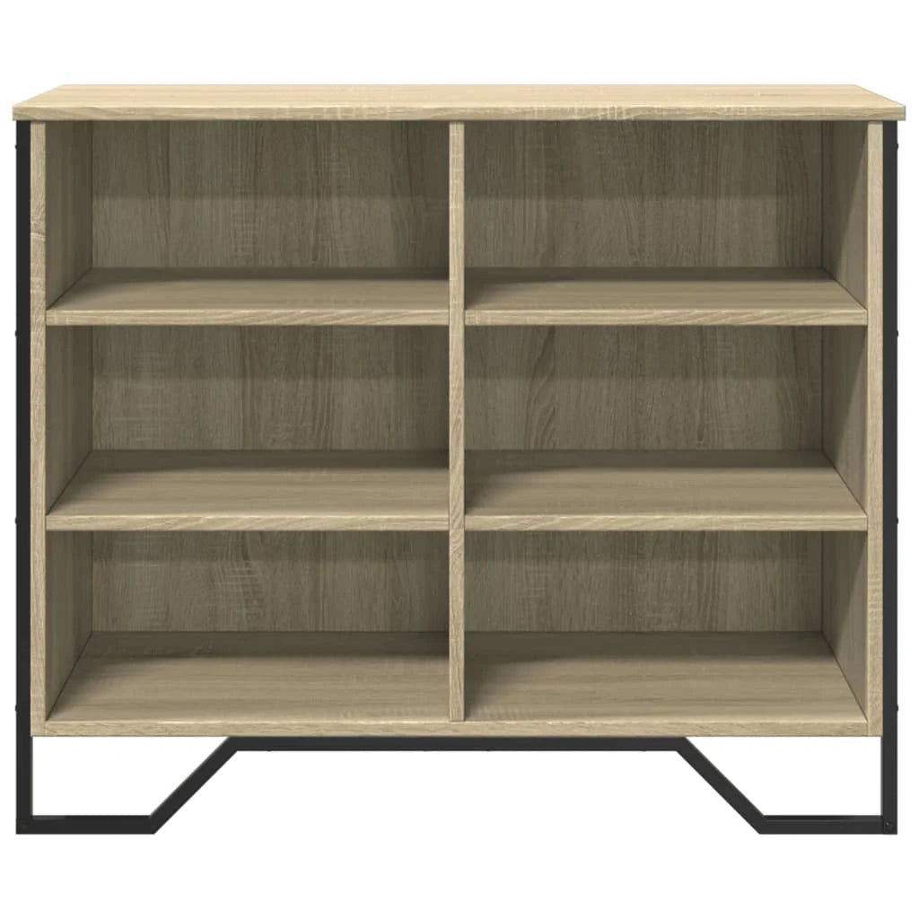 Buffet credenza cassettiera armadio mobile contenitore organizer cucina soggiorno rovere Sonoma 91 x 35,5 x 74,5 cm legno ingegnerizzato marrone 02_0031739