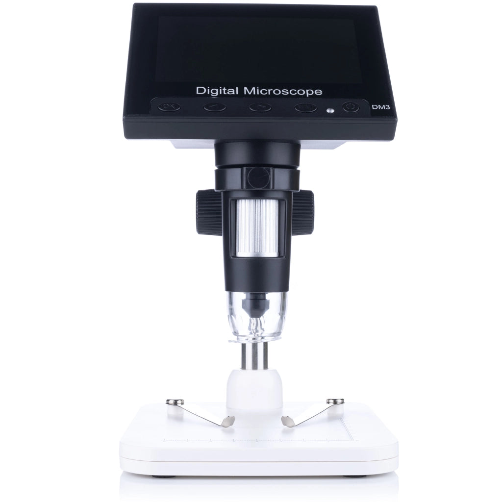Mikroscopio Digitale con Schermo 4,3" DM3-Z01B049 – Ingrandimento 50X-1000X | 8 LED Regolabili, Connessione PC