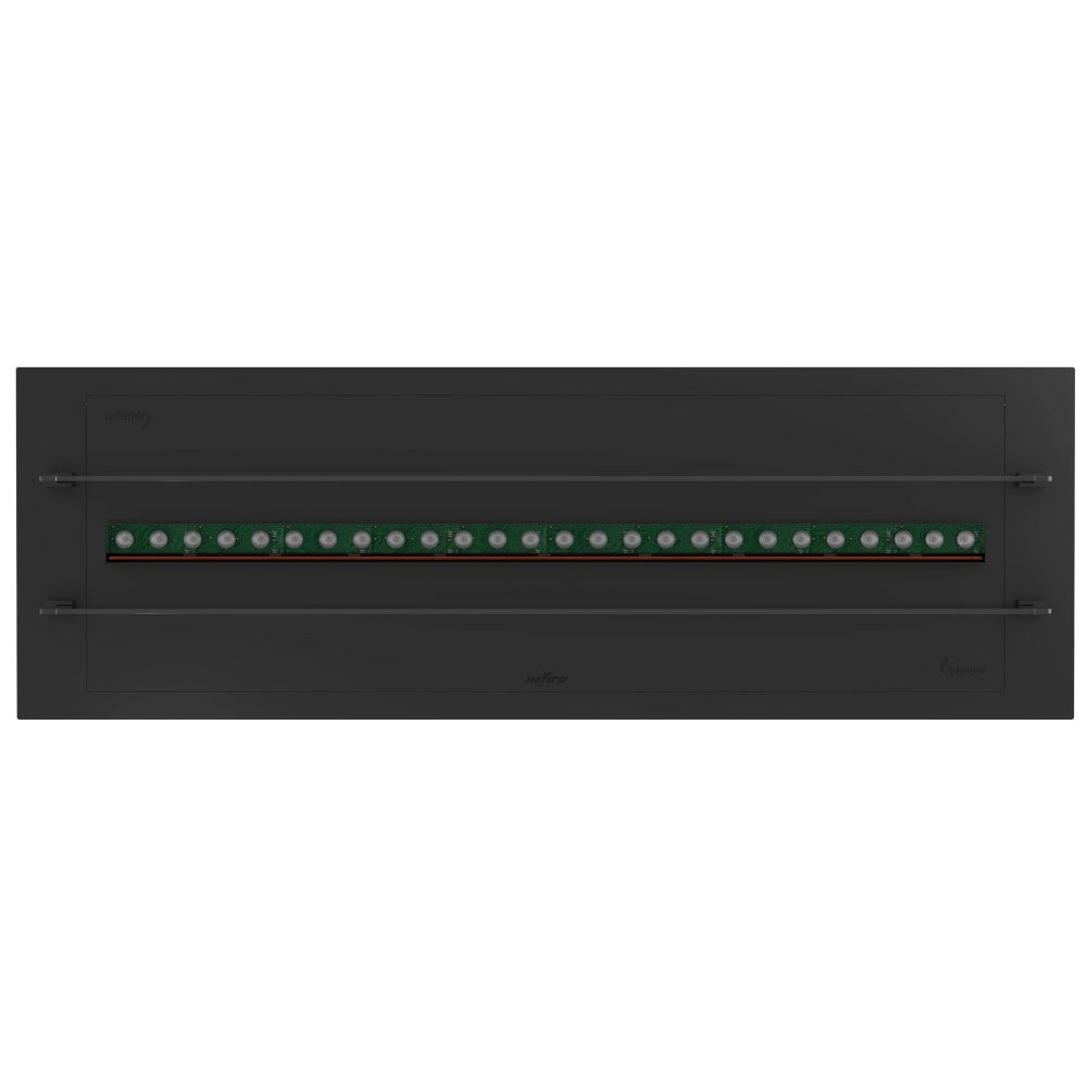 Caminetto a Vapore Acqueo da Incasso Invapo Insert 1200 - Fiamma Multicolore, Effetto 3D e Controllo App, Serbatoio 2.4l - 120cm