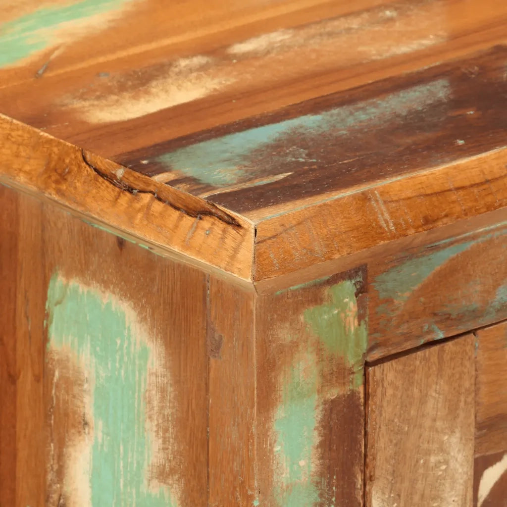 Credenza con 2 Ante 55x30x70 cm in Legno Massello di Recupero