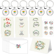 Regalo di addio 19 pezzi - Cadeau di ringraziamento - Chiave da parete - Carte/lettere - Adesivi - Per insegnanti/asili nido - Cadeau per insegnanti