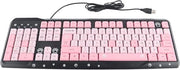Tastiera USB Bedraduta con Design Cartoon per Home Office Laptop - Colore Rosso e Nero.