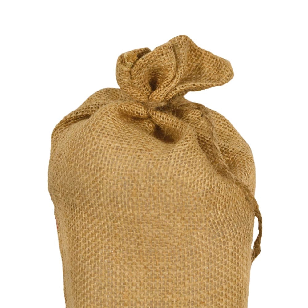 Set da 10 Sacchi in Juta naturale resistenti e riutilizzabili cm 20 x h 40