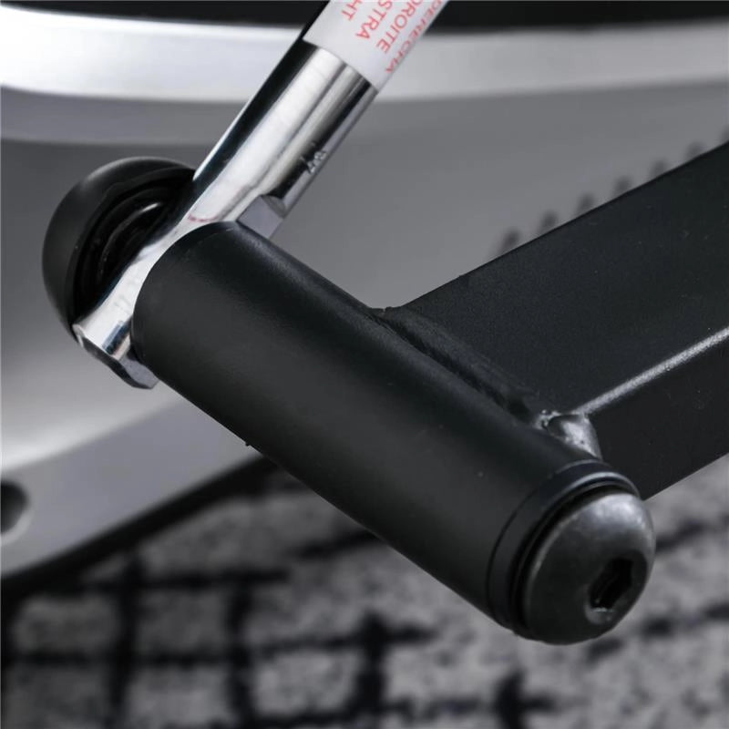 CYCLETTE BICI ELLITTICA MAGNETICA CON SCHERMO LCD, 8 LIVELLI DI RESISTENZA E SEDILE REGOLABILE, 103X62X151CM NERO