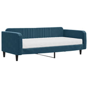 Divano letto | Sof¨¤ letto | Letto singolo con Materasso Blu 100x200 cm in Velluto