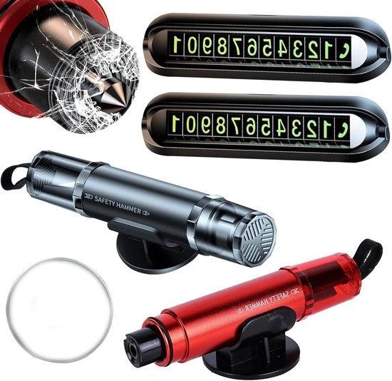 Hamac di Emergenza Auto 2-in-1 Taglia Cintura Rallentatore di Freno di Emergenza Auto Assistenza di Emergenza Bus