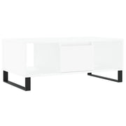 Tavolino da salotto | Tavolino da caff¨¨ | Tavolino da Soggiorno Bianco 90x50x36,5 cm in Legno Multistrato