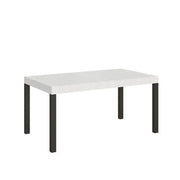 Tavolo allungabile 160/264x90 cm Everyday colore bianco frassino gambe antracite