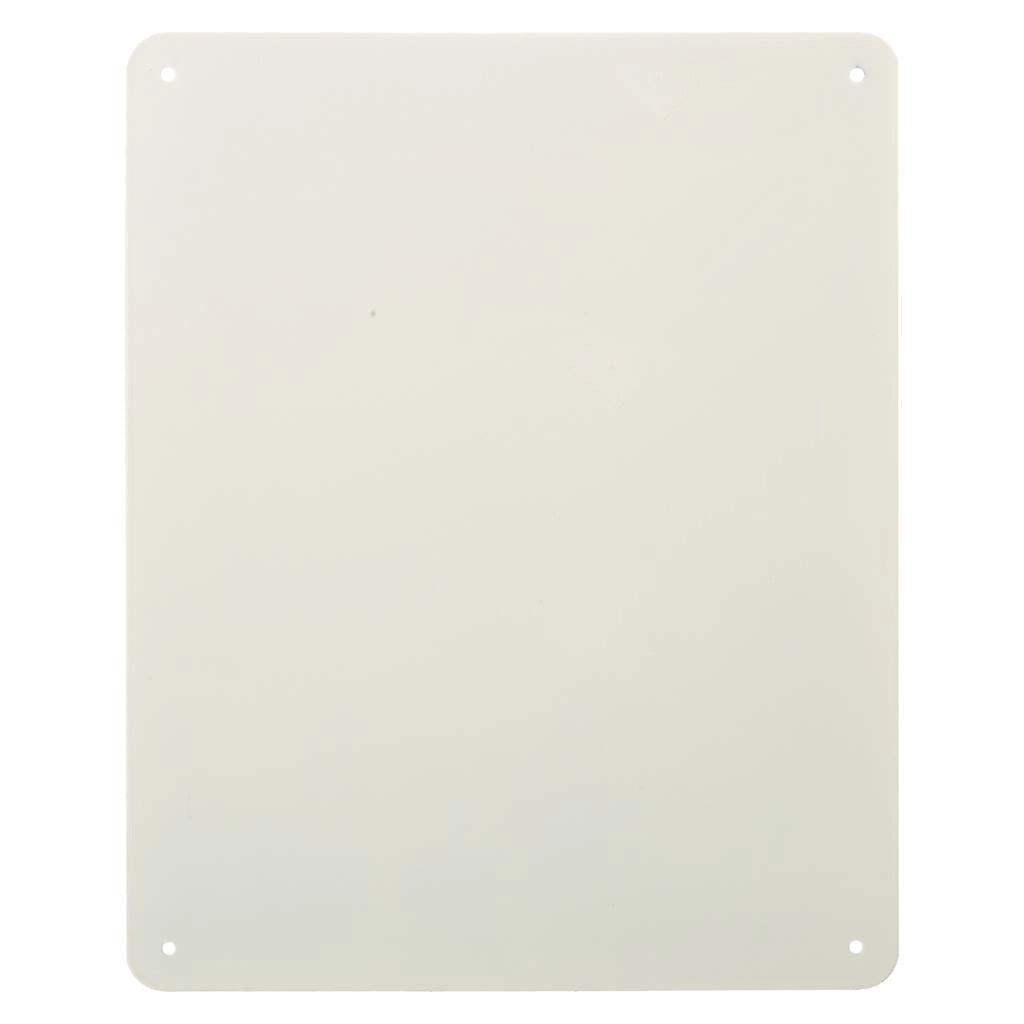 Piastra da parete in metallo bianco 20x25x0,06h