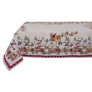 Tovaglia Copritavolo Rettangolare Natalizia in Gobelin Shabby Chic Blanc Mariclò