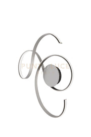 PLAFONIERA TWIST A LED GRANDE SILVER 3000k 2850lm 57w 80x73CM
