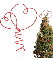 Decorazione di cima di albero per San Valentino - cima di albero intrecciata per San Valentino.
