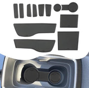 Mokka B Mokka E gommatte compatibile con Opel Mokka B Mokka E 2021-2023 2024 gommatte Mokka E antiscivolo per cassetto di conservazione del vano centrale interno (nero)