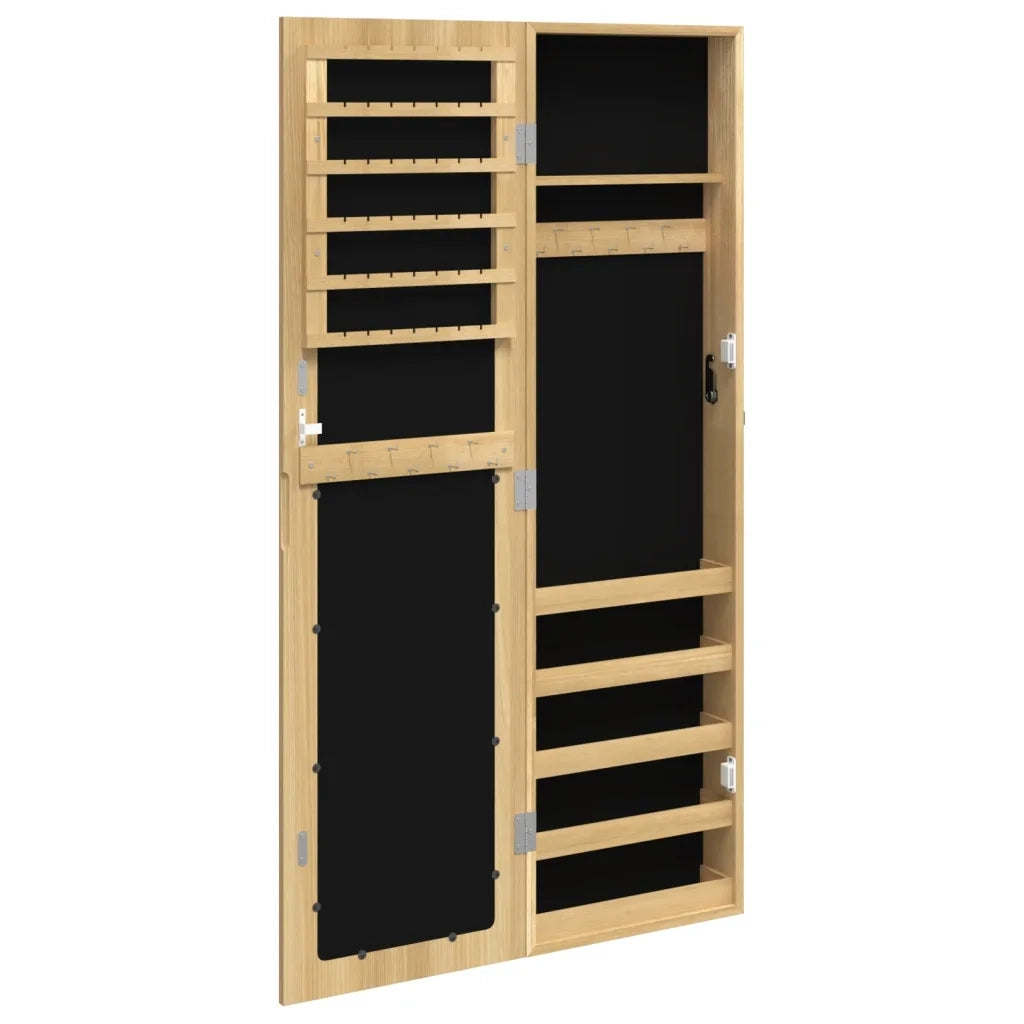 Armadio Portagioie con Specchio a Muro 30x8,5x106 cm CFW6534175