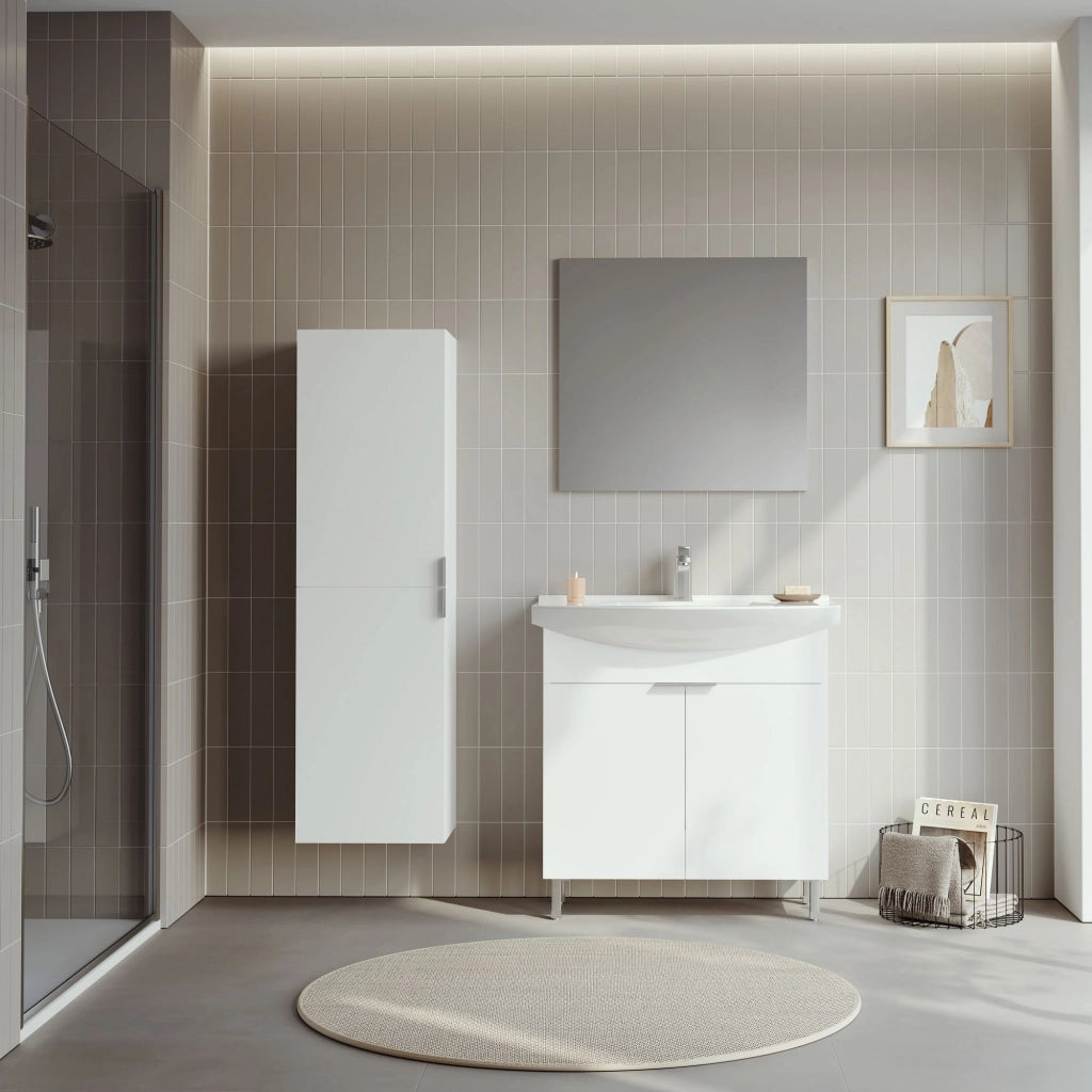 Mobile lavabo "Purus 80" - 80 x 50 x 83 cm - Bianco