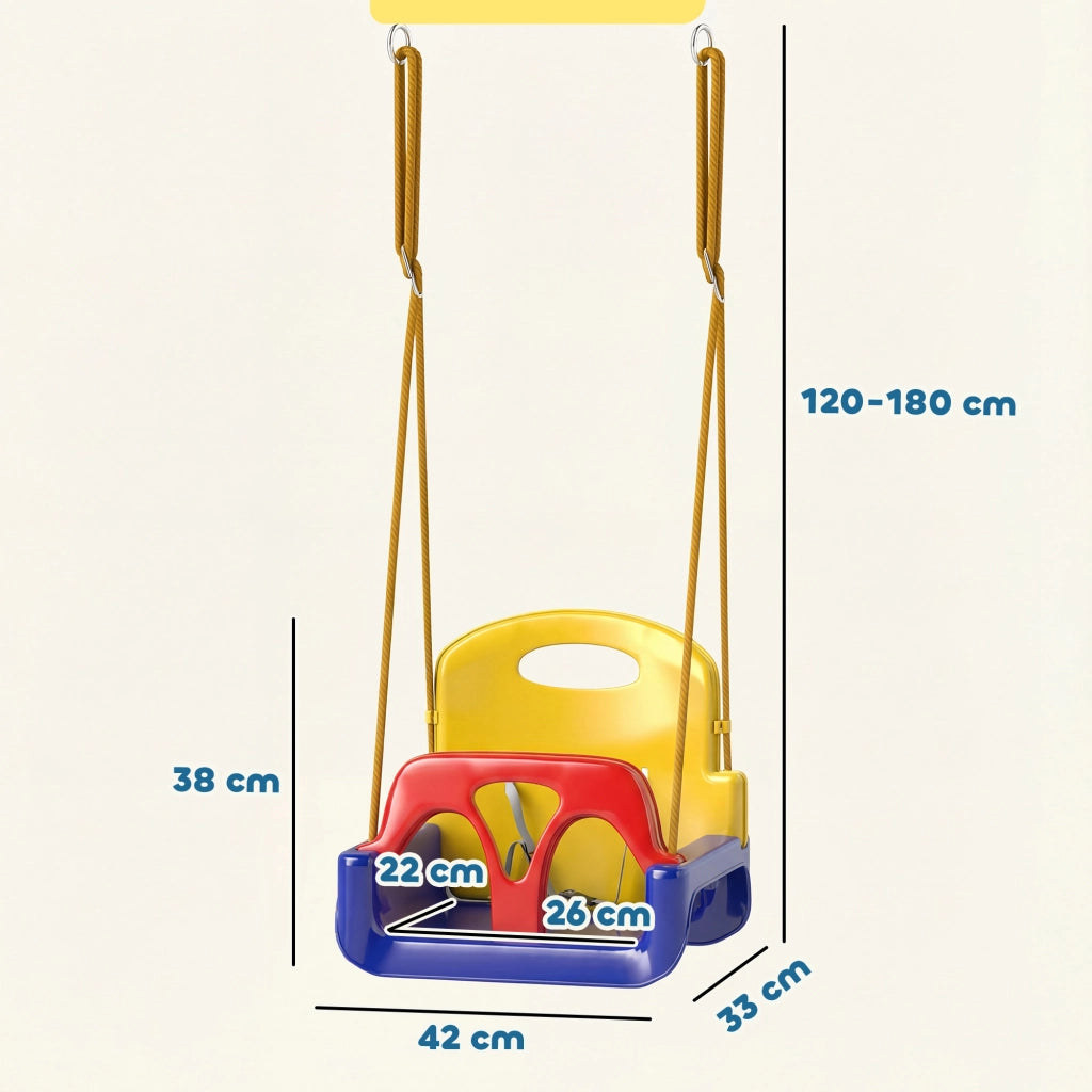 Altalena per bambini 3 in 1 ¨C zephmum ¨C Blu scuro