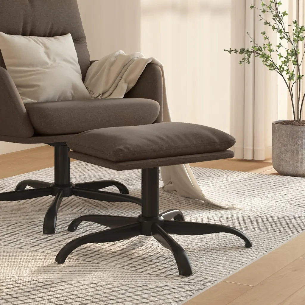 Poggiapiedi Tortora 60x60x39 cm in Tessuto cod mxl 67609