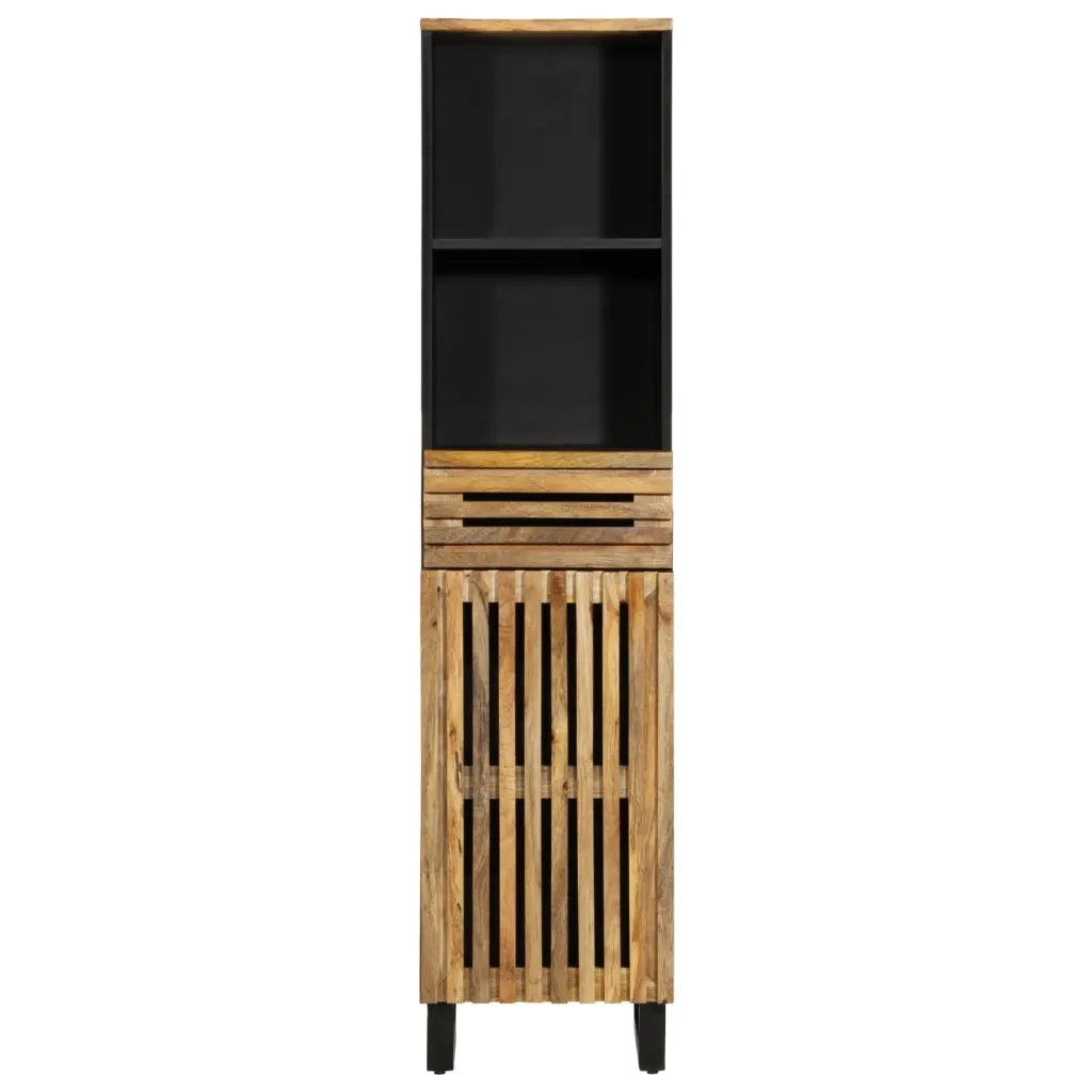 vidaXL Credenza 38x34x160 cm in Legno Massello di Mango Grezzo