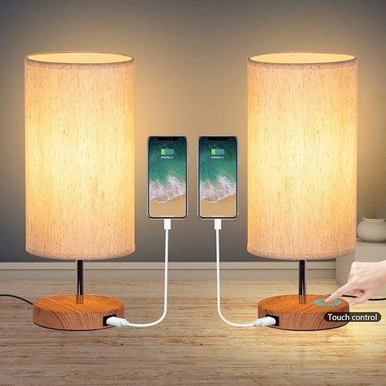Lampada da Tavolo Ricaricabile - Senza Fili - Regolabile - Alta Qualità - Adatto per la Sala o la Camera da Letto