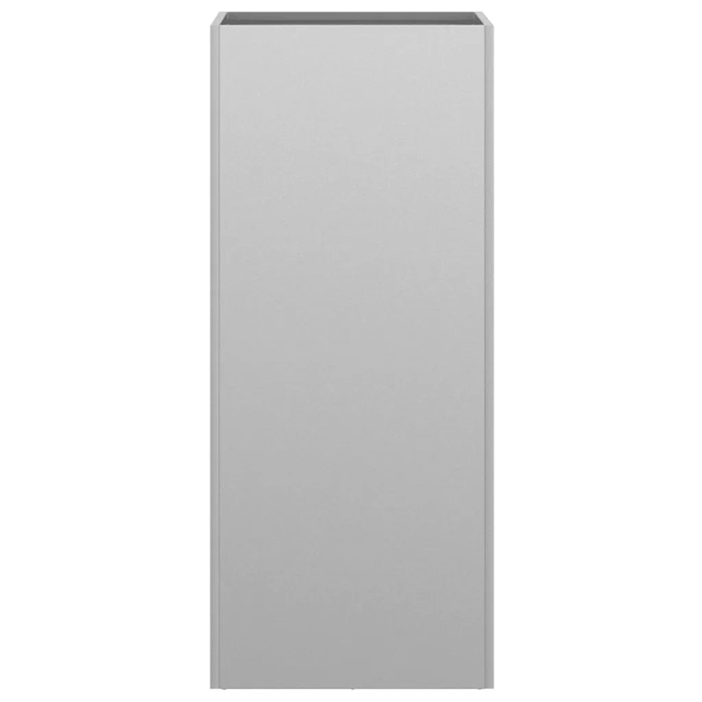 Fioriera Argento 32x29x75 cm in Acciaio Zincato