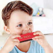 Harmonica per Bambini - 10 Fori - Chiave di C - Leggero - 2 Colori - Acciaio Inox - Adatto per Principianti