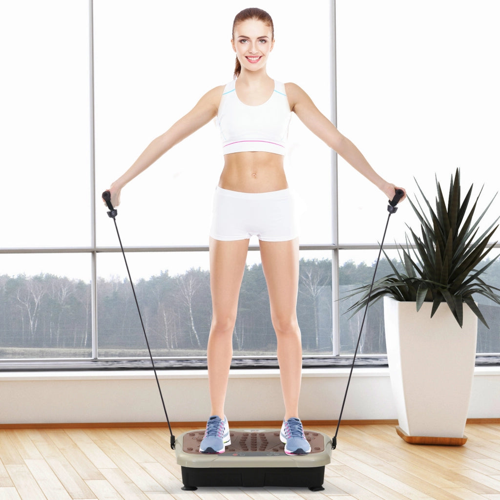 Vibrationsplatte Vibrationstrainer ¨C zephmum ¨C LED-Anzeige USB-Lautsprecher Fernbedienung