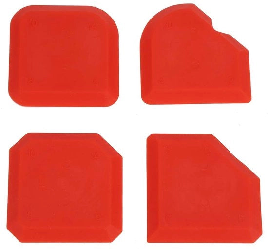 Kit per rimozione silicone 4 pezzi - Afdichtamento professionale - Materiale di alta qualità - Duraturo - Ecologico - Facile da utilizzare - Strumento per afdichtamento