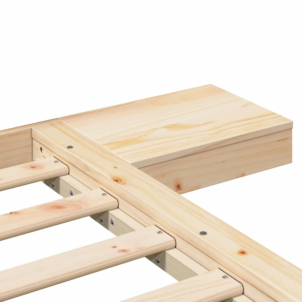 Struttura del letto Marrone 120 x 200 cm legno 872401