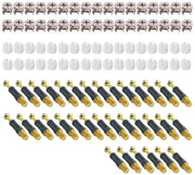 Set di 34 Viti a Cam Excentrica Ø11.8mm e Bottini con Pluggi Corrispondenti M6x36mm e Viti Preinstallate M6 per Mobili di Fai da Te, Chiusura di Cassetto, Nero.