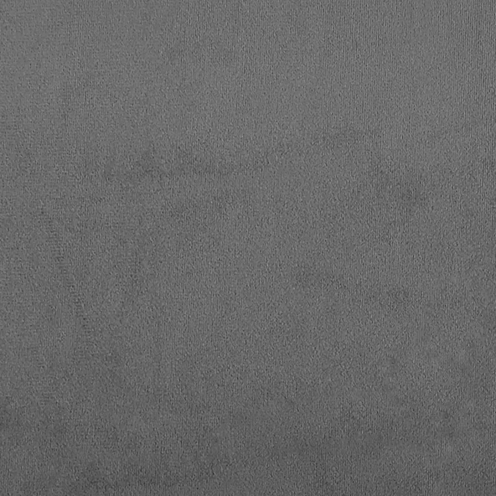 Poltrona-Divano Sedia-Poltroncina Grigio Scuro 60 cm Velluto 493038