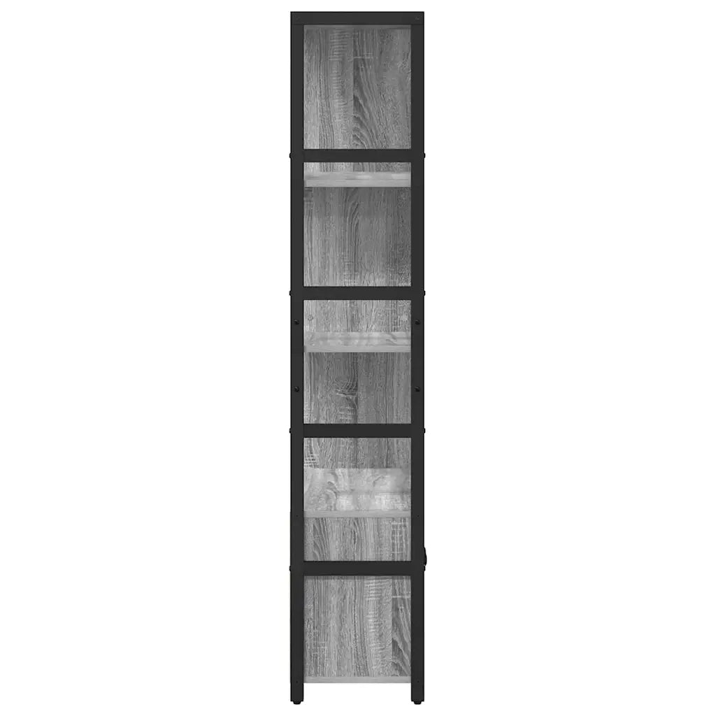 vidaXL Libreria Grigio sonoma 80 x 30 x 155.5 cm Legno multistrato