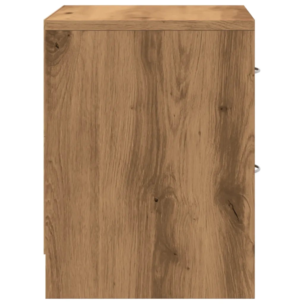 Comodino Rovere Artigianale 40x30x40 cm in Legno Multistrato 855926