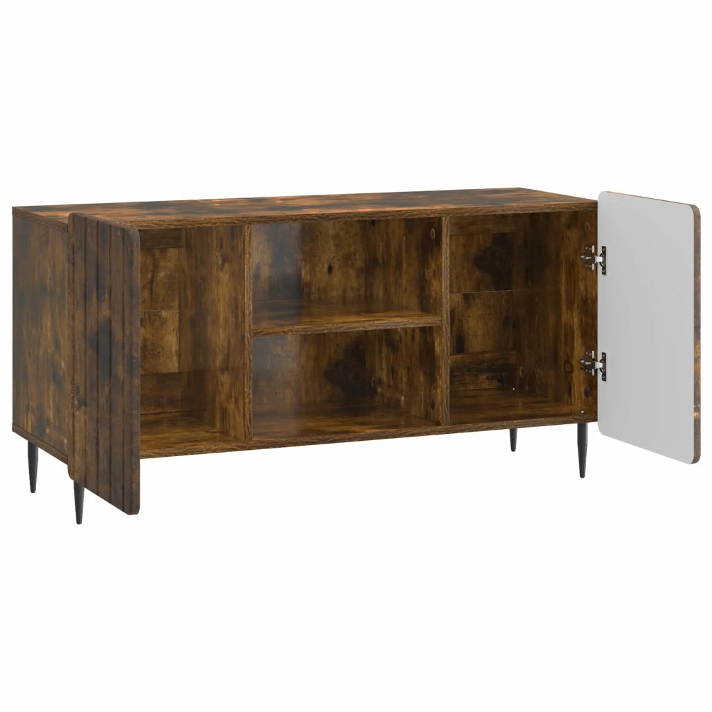 Mobile TV 102 x 34,5 x 52 cm Rovere Fumo Legno ingegnerizzato 894470