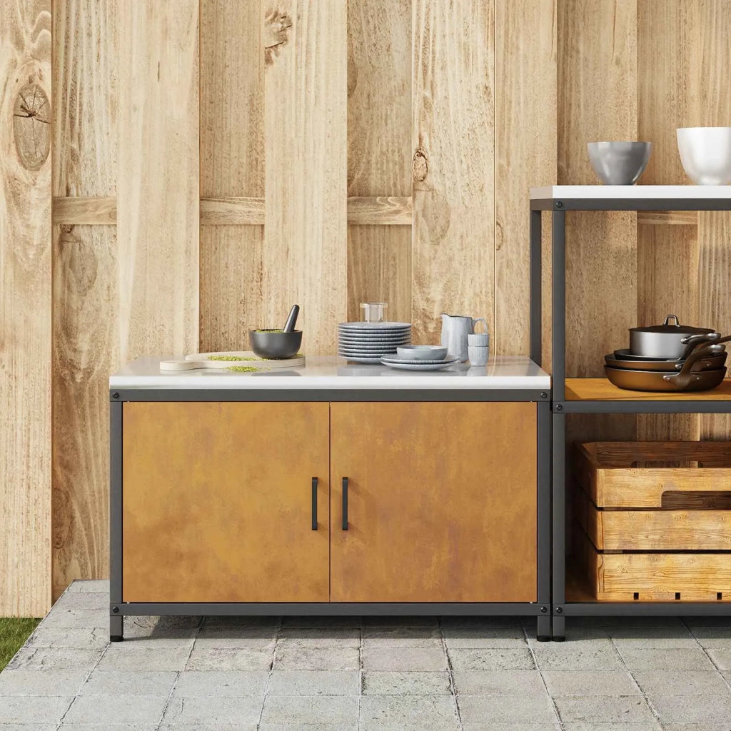 Stoccaggio in cucina con porta Ruggine 60 x 50 x 92 cm Acciaio