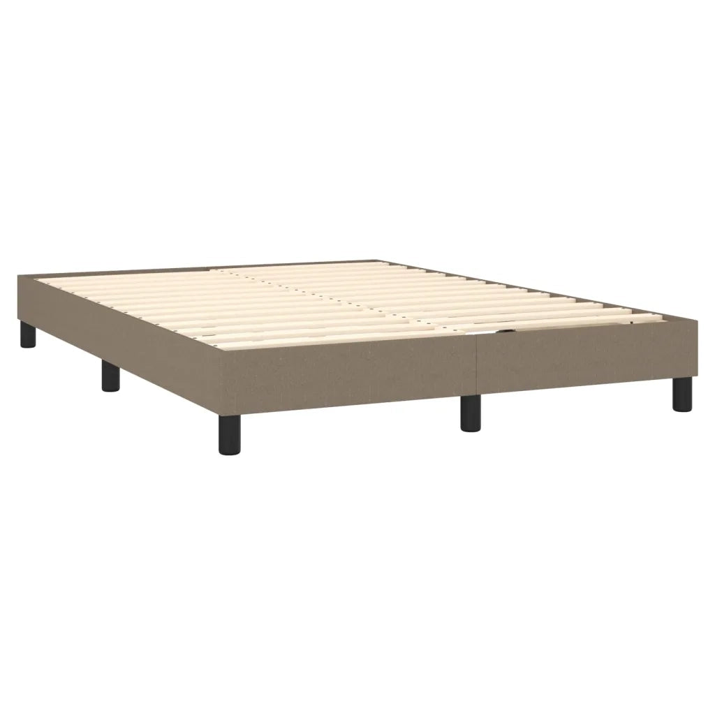 Giroletto a Molle con Materasso Tortora 140x200 cm in Tessuto 3126329