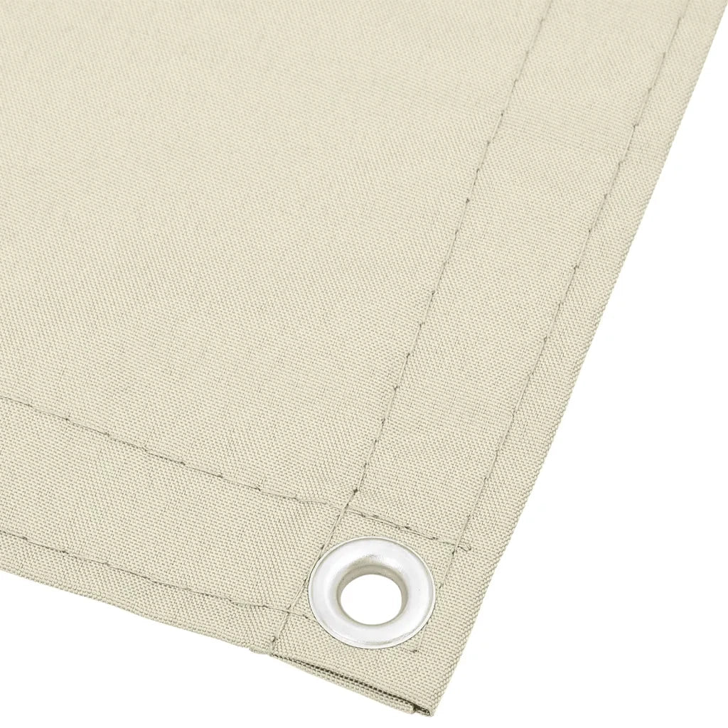 Paravento da Balcone Crema 90x700 cm 100% Poliestere Oxford 4000200