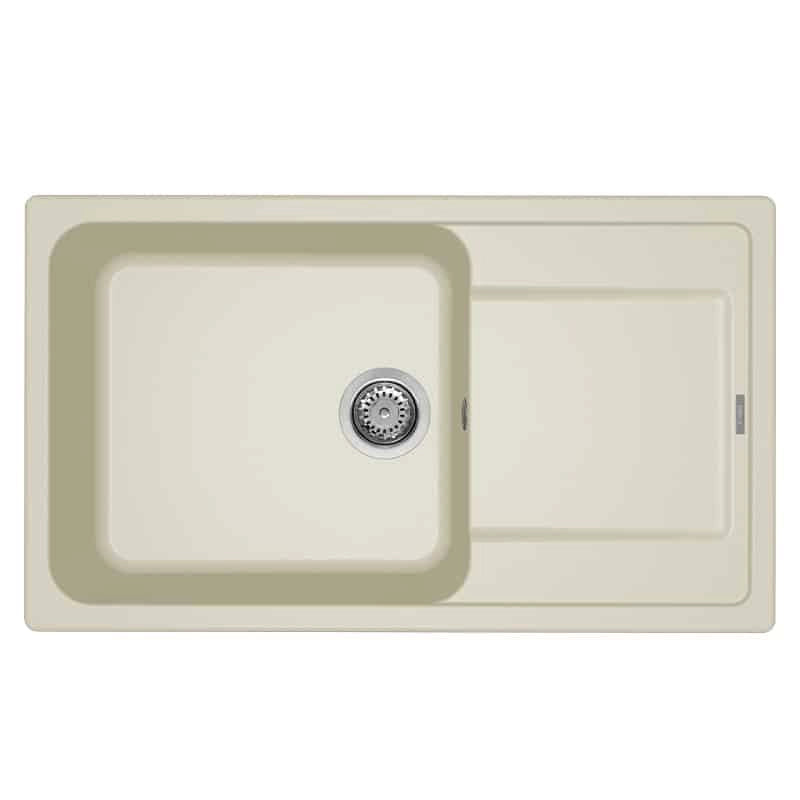 Lavello Elleci Incasso 1 vasca 86x50 Life 410 Granitek Bianco Antico LG241062