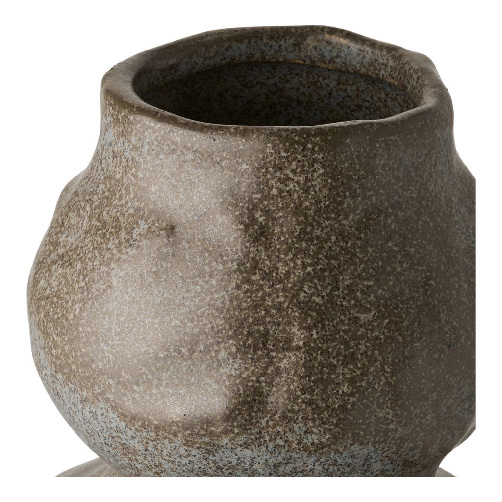 Vaso Decorativo HN9, Marrone, Ceramica, 14,5x14,5x33,5 cm