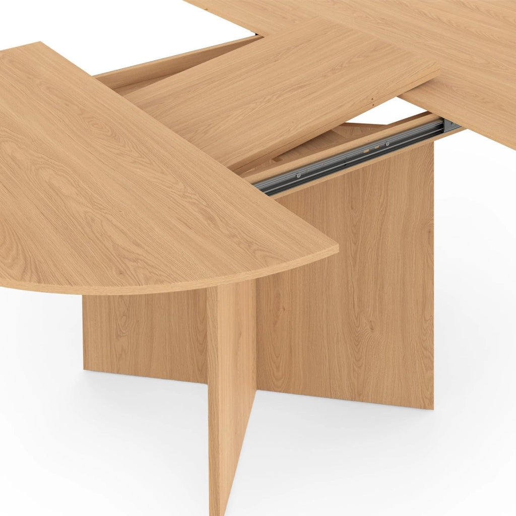 Tavolo da pranzo allungabile Ovale Marthe 4-8 Persone Legno Faggio, 110-150 cm