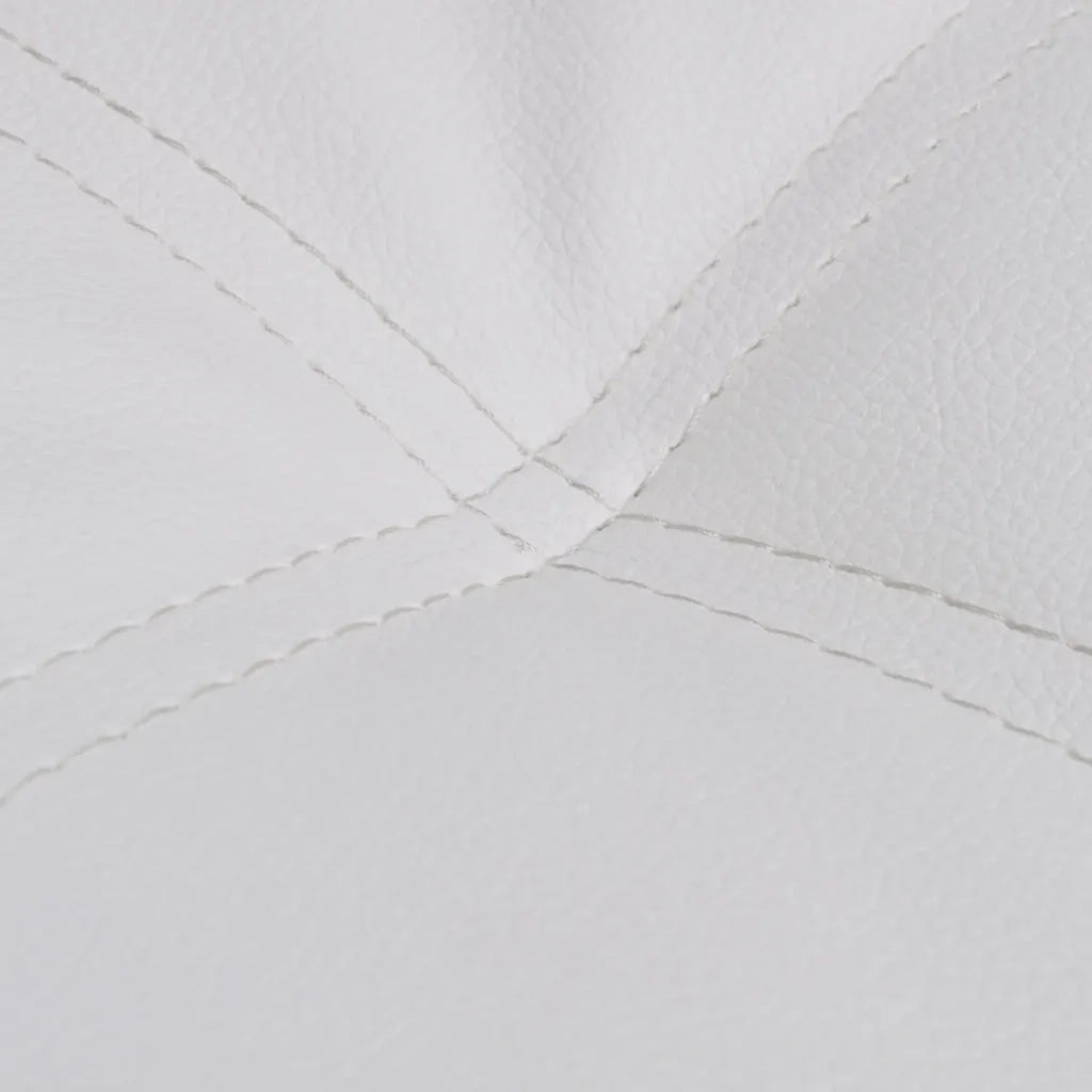 Sedia a Sdraio con Cuscino Bianca in Similpelle CFW3278016