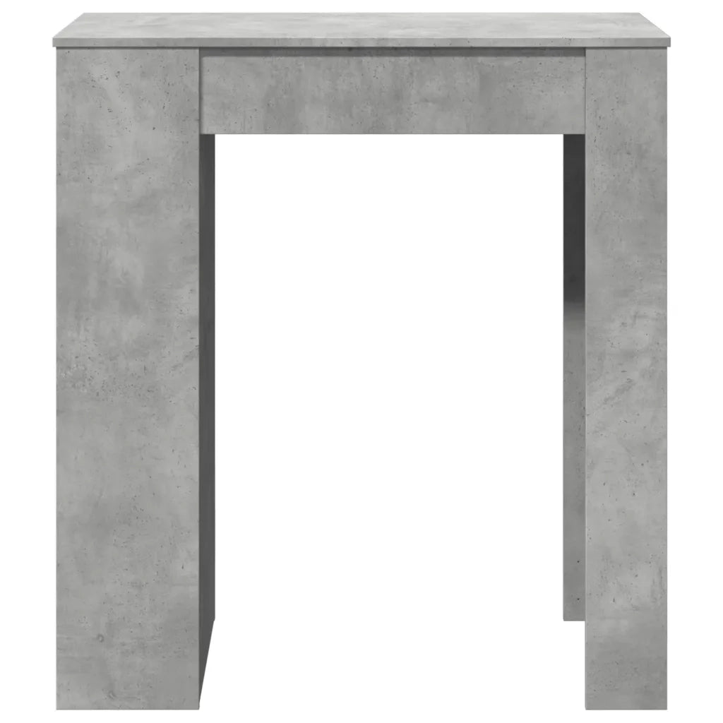 Tavolo Bar con Rastrelliera Grigio 95x47x103,5 cm Multistrato