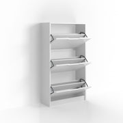 Vicco Scarpiera da ingresso Bianco 22 x 105 cm 3 scomparti