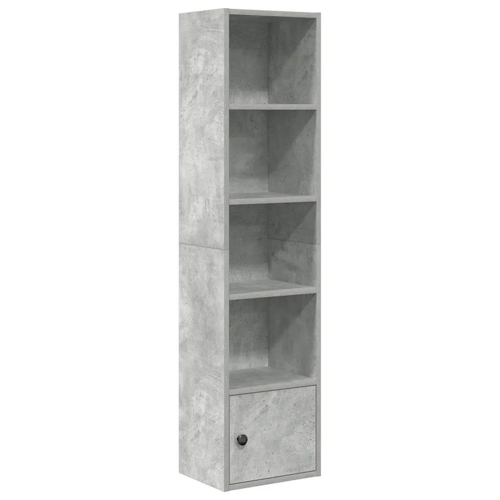 Libreria Grigio Cemento 31x24x127 cm in Legno Multistrato 860349